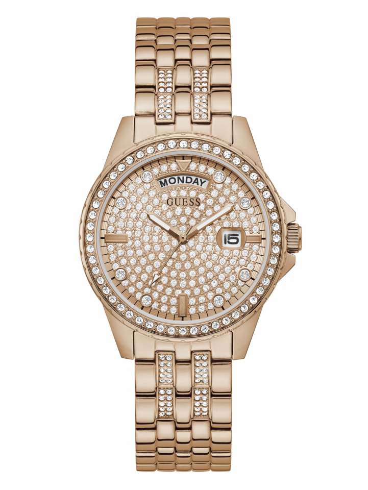 Montre pour femme en stainless, cadran garni de pierres - GW0254L3 - Guess