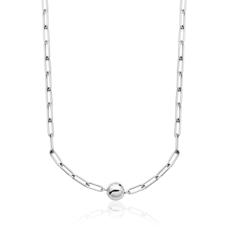 Collier pour femme en stainless, boule - T0XE370120 - Steelx