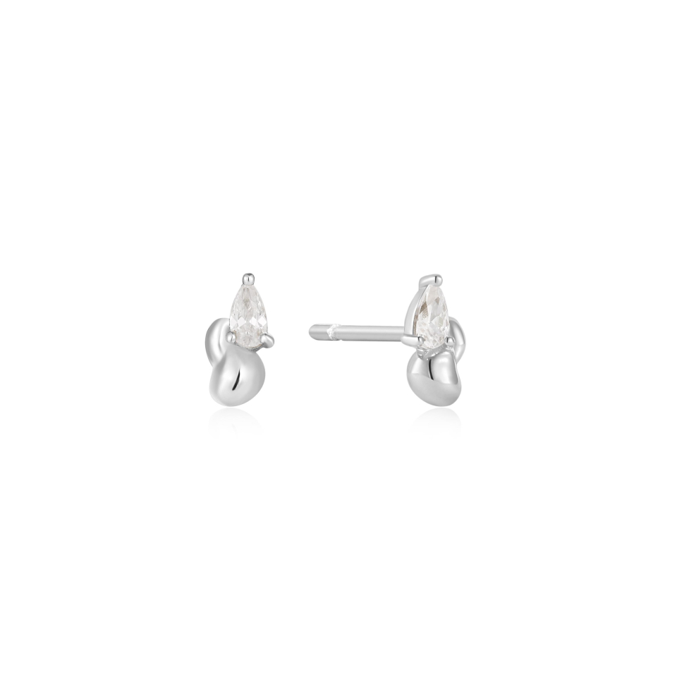 Boucles d'oreilles pour femme en argent 925, cubic zirconium - E050-02H - Ania Haie