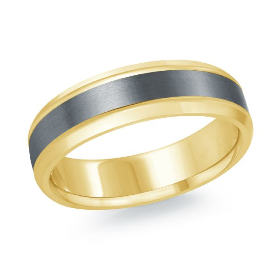 Jonc pour homme en or 14k et tantalum - MRDTN-024-6Y - MALO