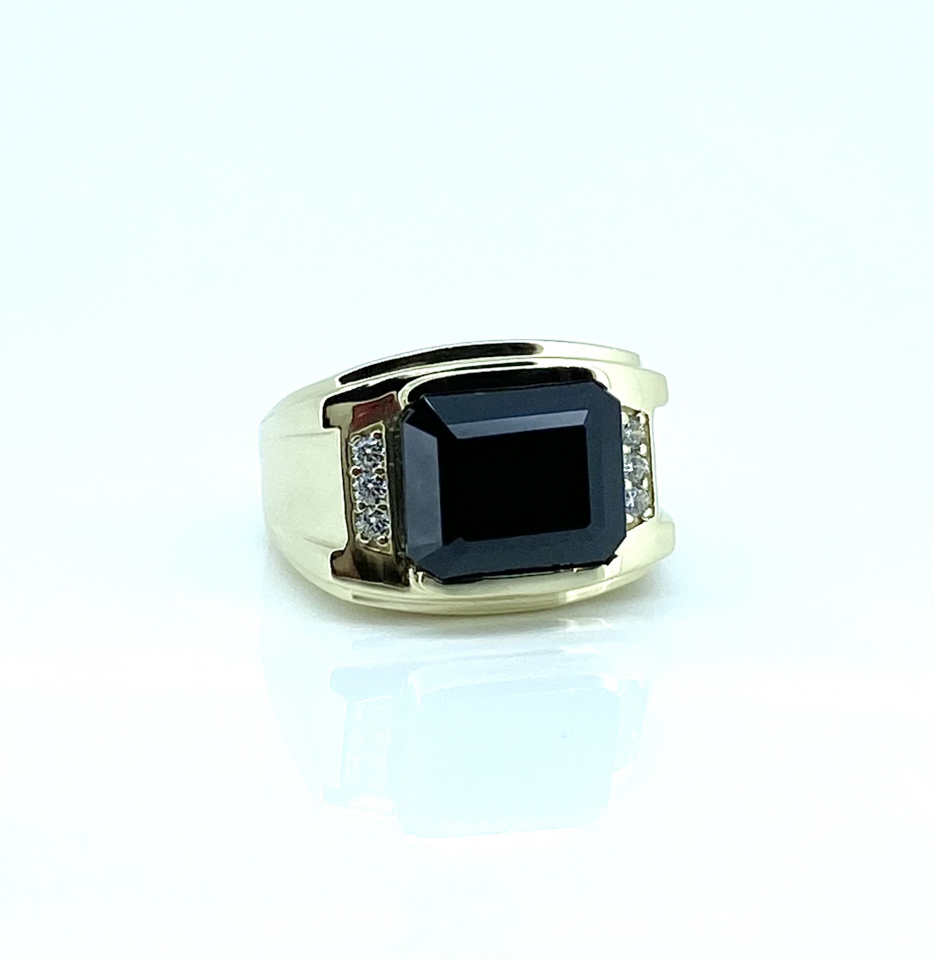 Bague pour femme en or 10k, zircons - BG0298 - Sindbad