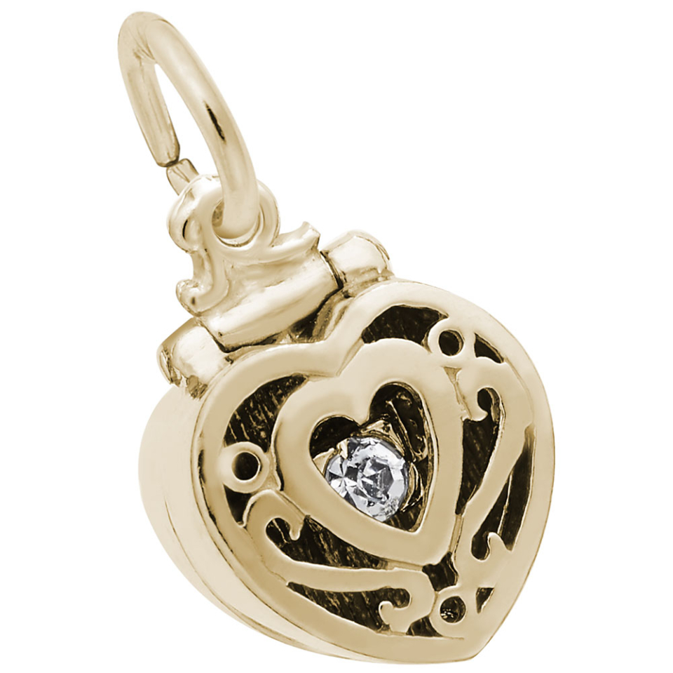 Pendentif en argent 925, coeur, boîte - 10-3887-000-GP - Rembrandt Charms