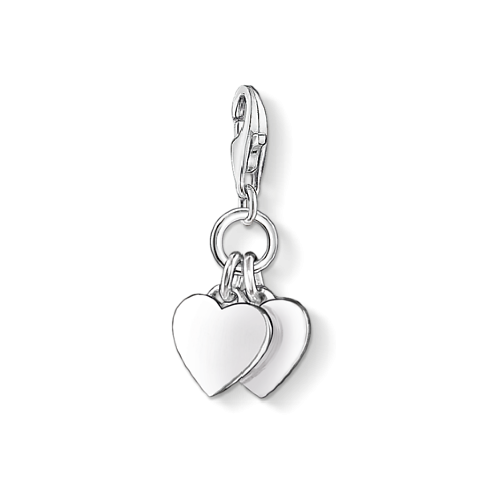 Breloque pour femme en argent 925, coeurs - 0836-001-12 - Thomas Sabo