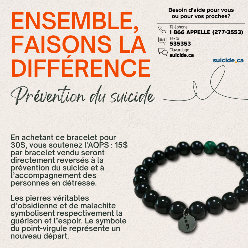 Bracelet en obsidienne et malachite - APQS - Divers