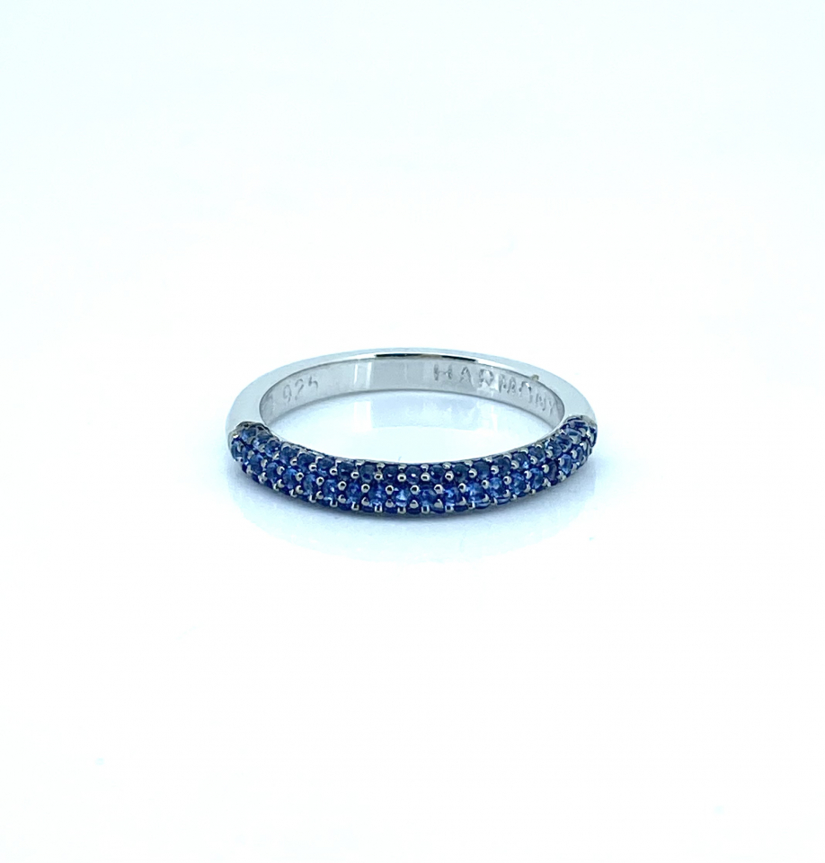 Bague pour femme en argent 925, zircons, décembre - HARMONY12 - Harmony