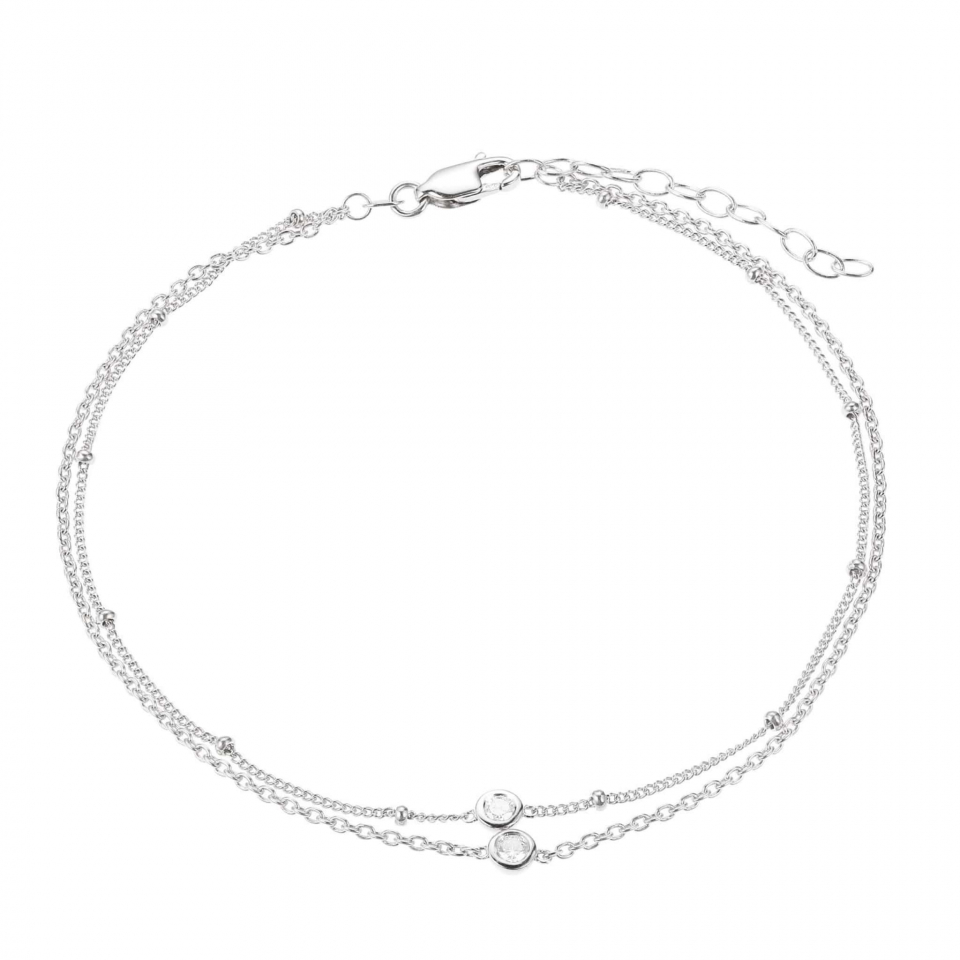 Chevillère pour femme en argent 925, cubic zirconium - R1A88T0028 - Reign