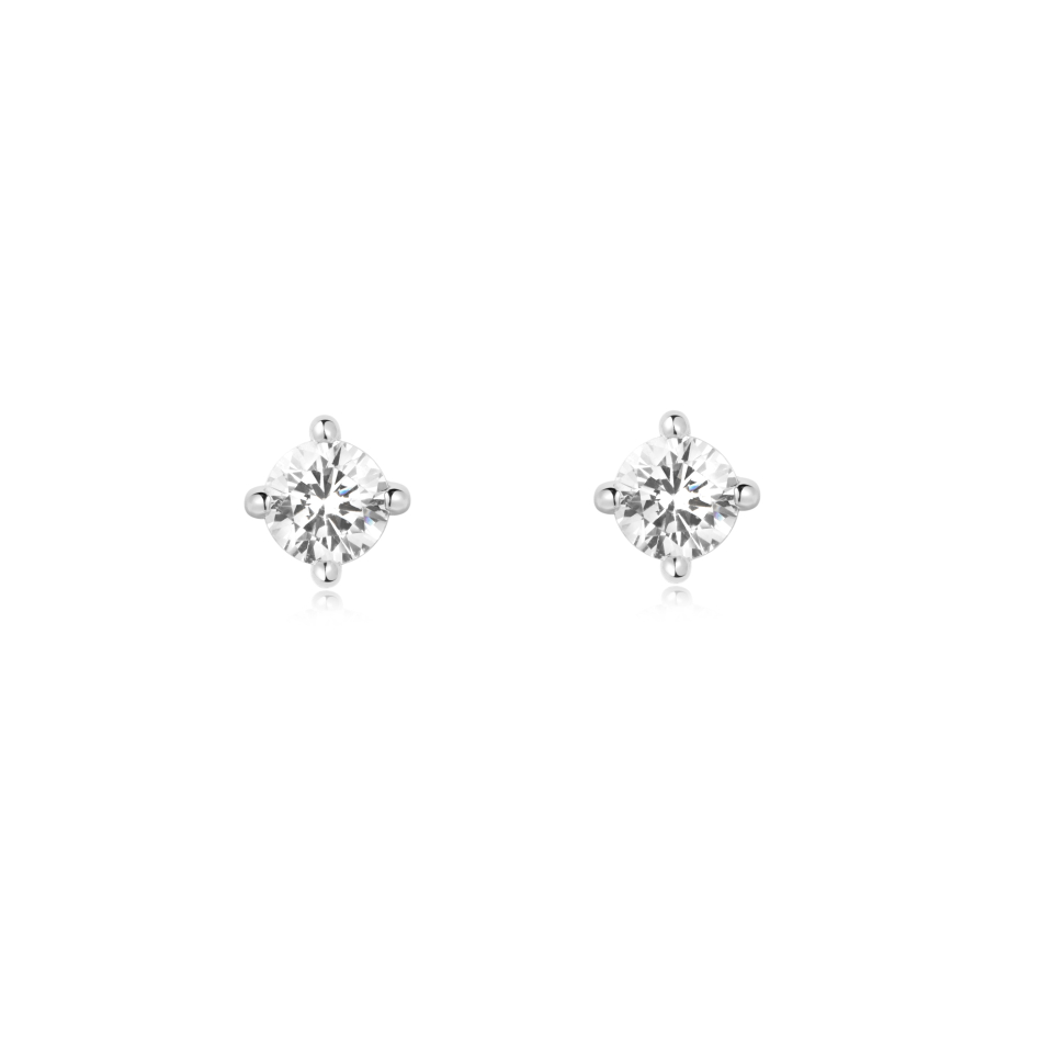 Boucles d'oreilles pour femme en argent 925, cubic zirconium - E057-01G - Ania Haie
