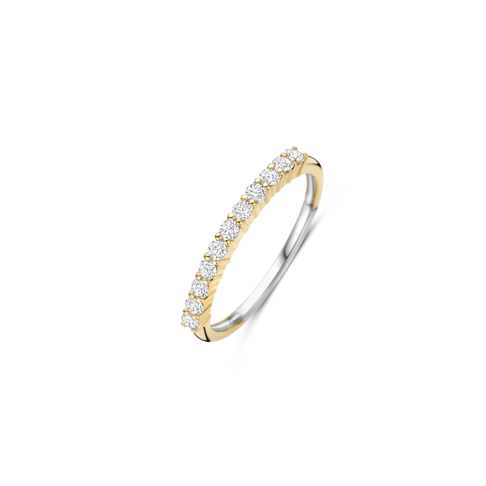Jonc semi-éternité pour femme en argent 925, cubic zirconium - 12382ZY/56 - Ti Sento Milano