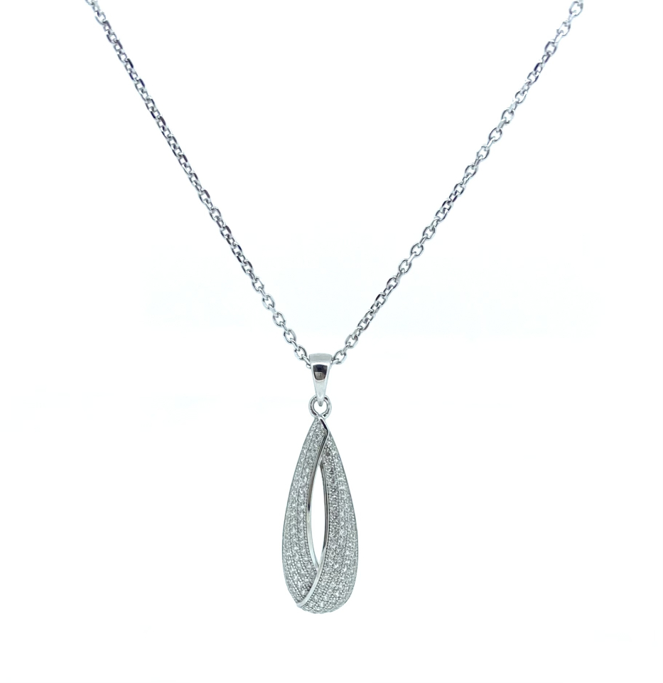 Pendentif pour femme en argent 925, cubic zirconium - PD417 - Divers
