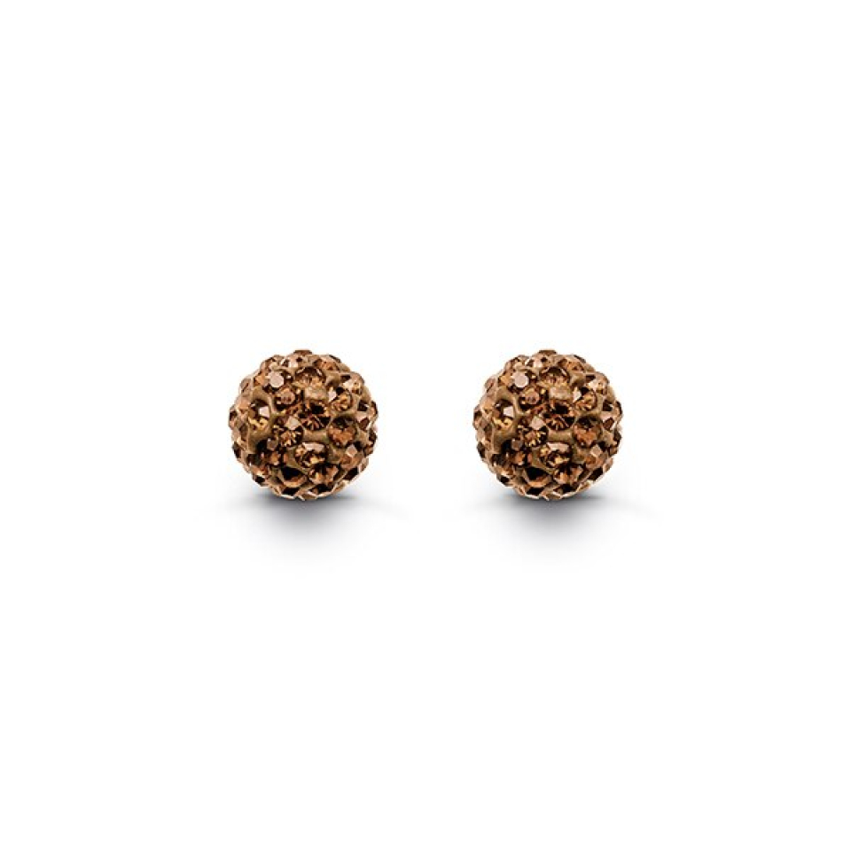 Boucles d'oreilles argent 925, boules ganies de pierres