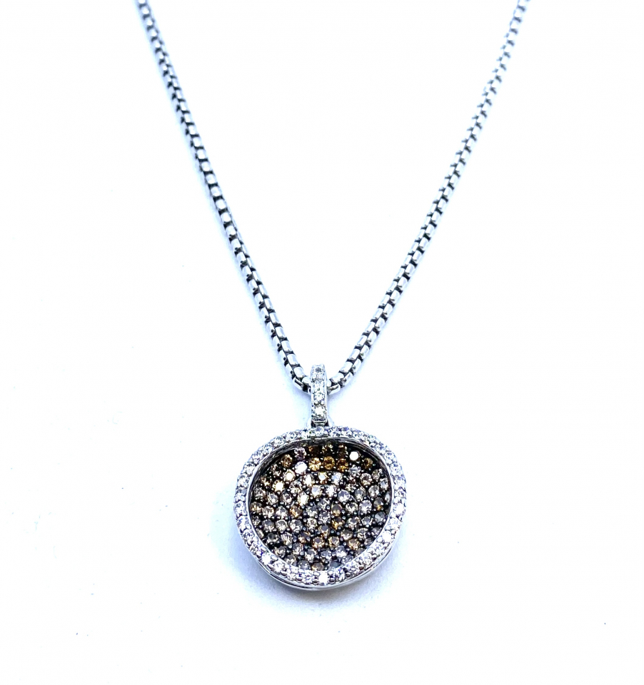 Pendentif pour femme en argent 925, zircons - 09-021367 - Miss Mimi