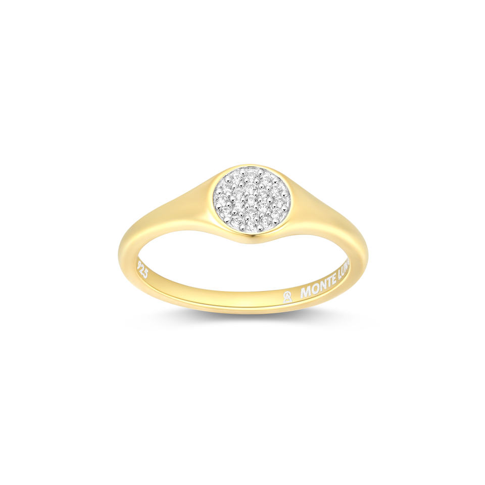 Bague pour femme en argent 925, 0.10 carat de diamants laboratoires - 34AQBPKHAC - M by Monte Luna