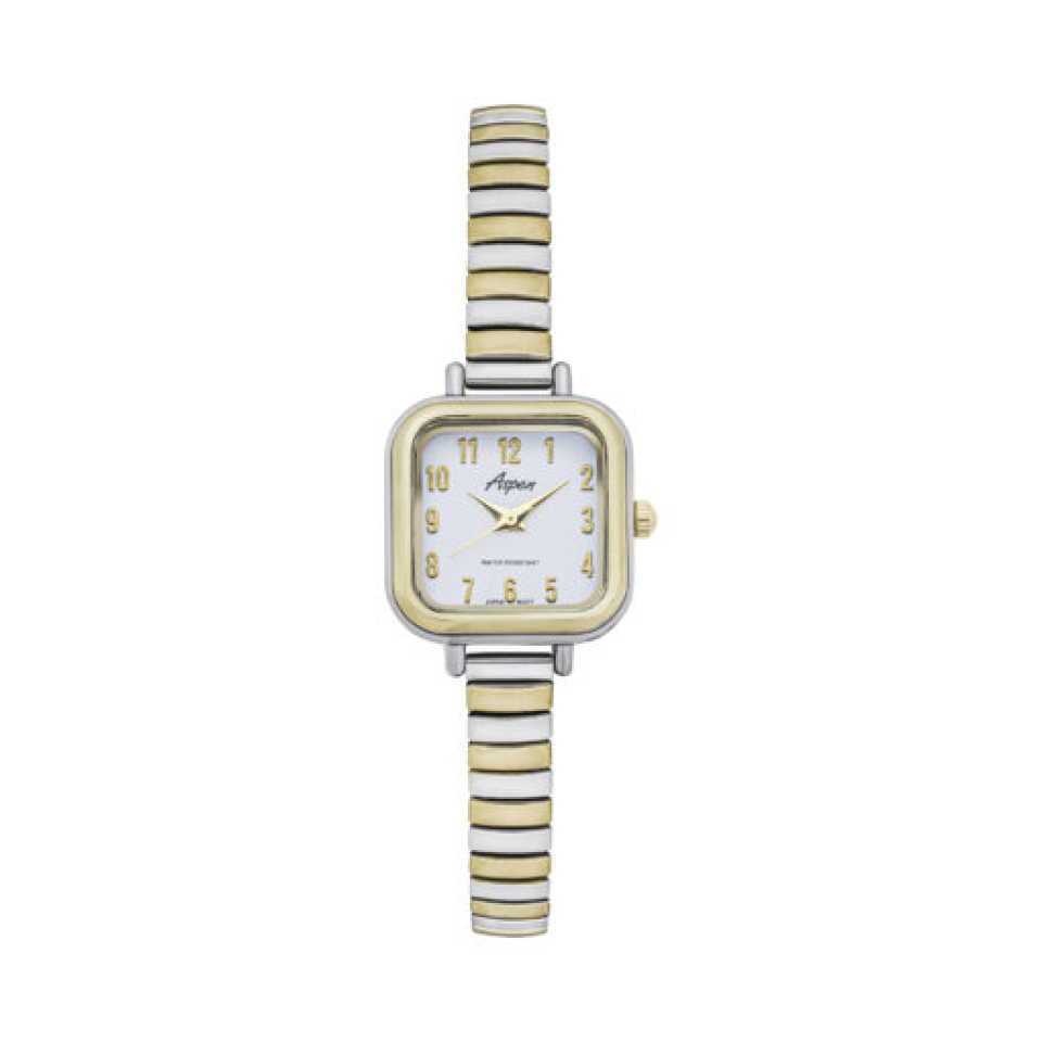 Montre carrée pour femme, bracelet élastique - AP2066 - Aspen
