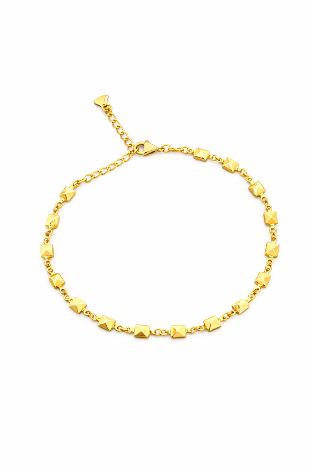 Chevillère pour femme en stainless - CHEV-NATH021-G - Nathalie Belanger