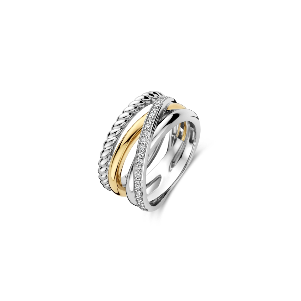 Bague pour femme en argent 925, cubic zirconium - 12384ZY/54 - Ti Sento Milano