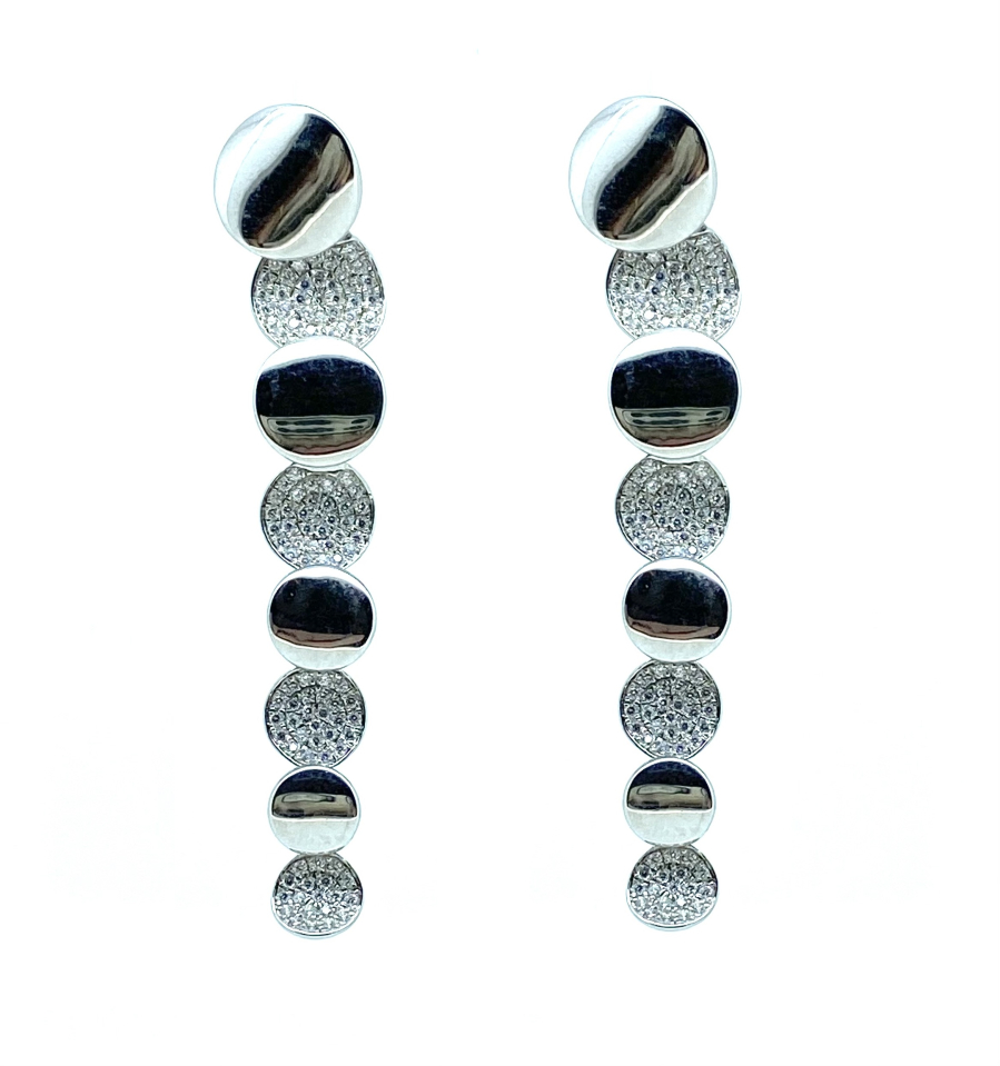 Boucles d'oreilles pour femme en argent 925, cubic zirconium - BO423 - Divers