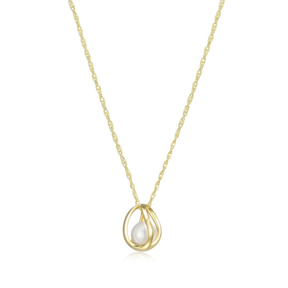 Pendentif pour femme en argent 925, perle