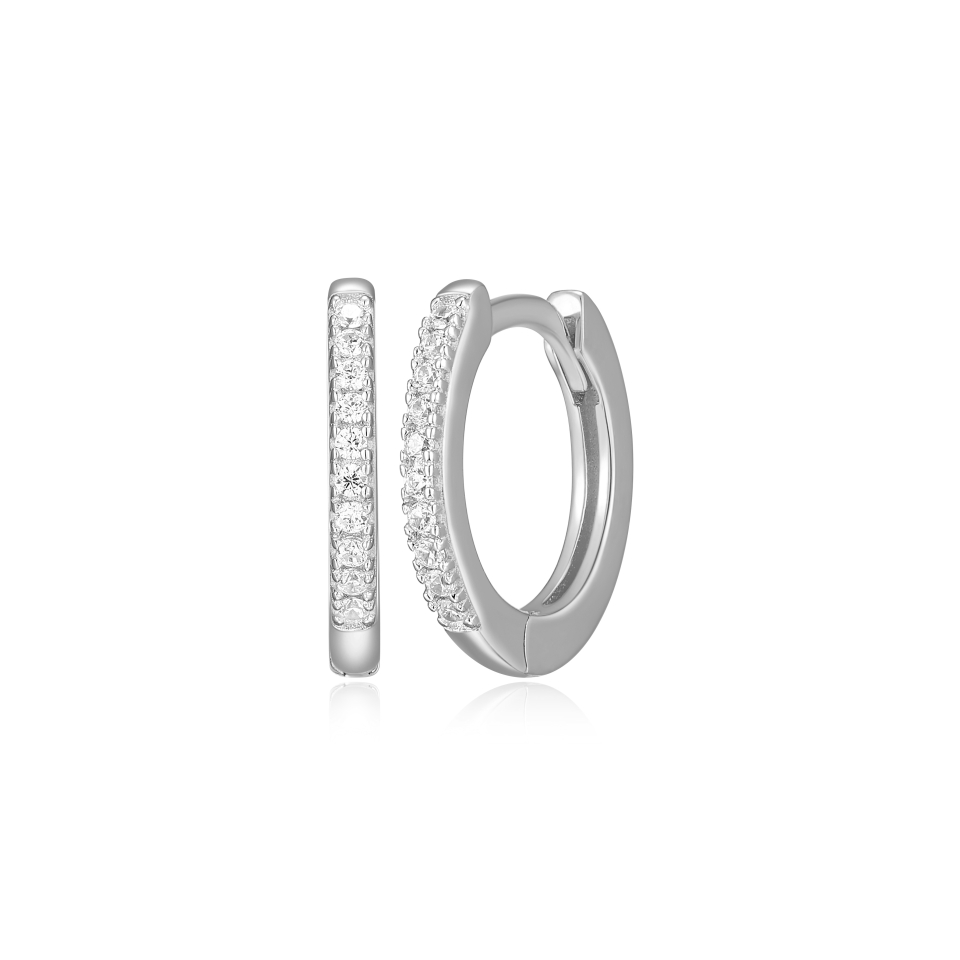 Boucles d'oreilles pour femme en argent 925, 0.10 carat de diamants laboratoires - R2AUUFKH0N - M by Monte Luna