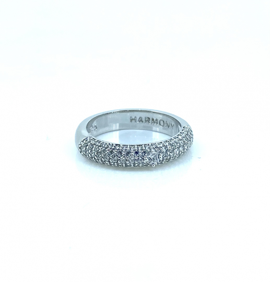 Bague pour femme en argent 925, zircons - HARMONY14W - Harmony