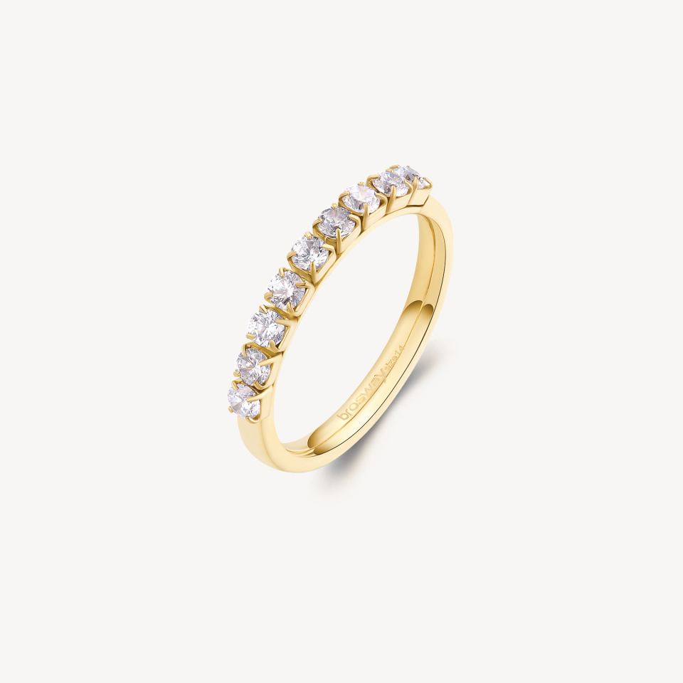 Jonc semi-éternité pour femme en stainless, cubic zirconium - BEIA004A - Brosway