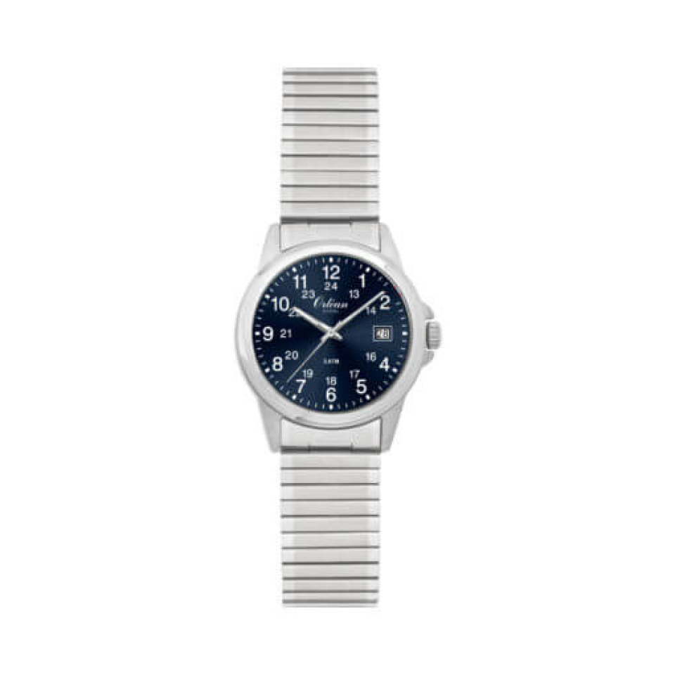 Montre pour femme en stainless, bracelet élastique, 3ATM, date - ME3344X - Orléan