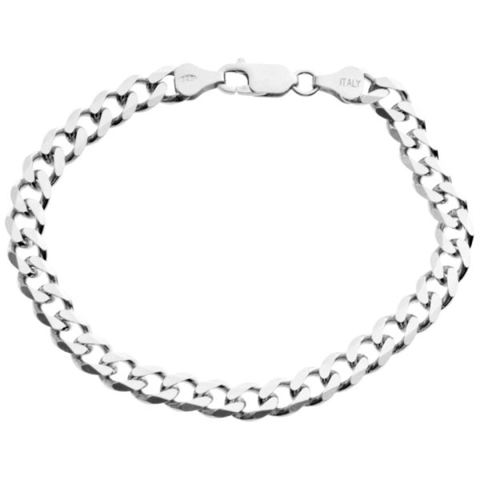 Bracelet en argent 925, gourmette