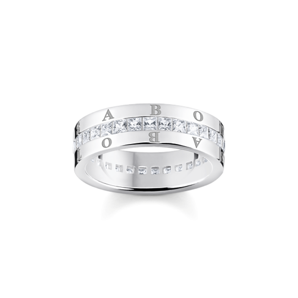 Jonc pour femme en argent 925, cubic zirconium - TR2361-051-14-56 - Thomas Sabo