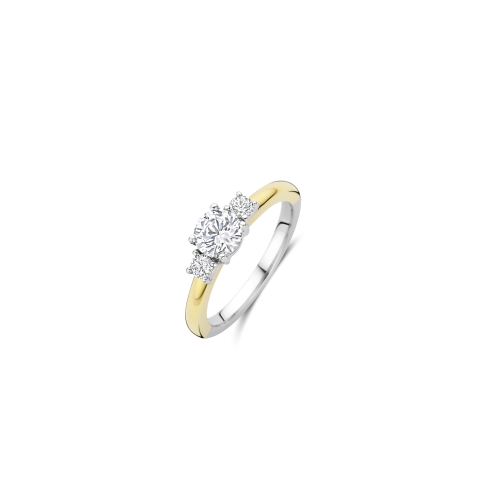 Bague trinitée pour femme en argent 925, cubic zirconium - 1796ZY/54 - Ti Sento Milano