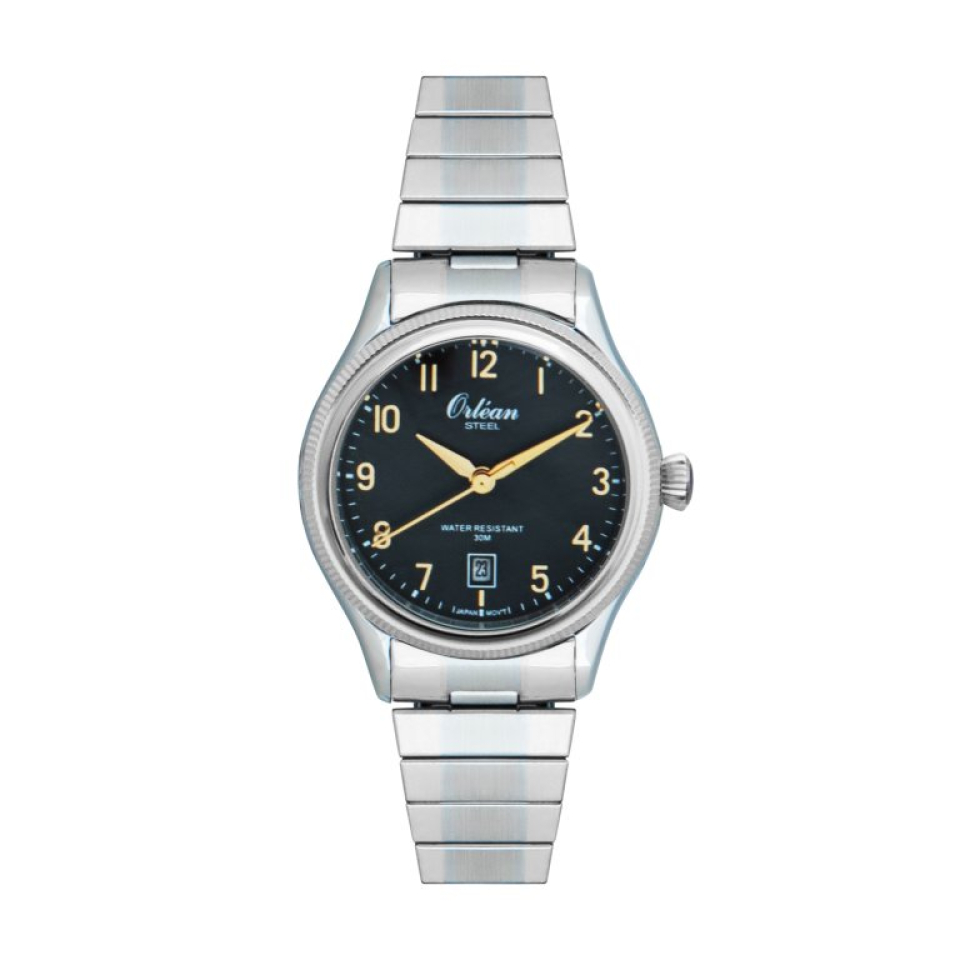 Montre pour femme en stainless, bracelet élastique, 3ATM - ME3554 - Orléan