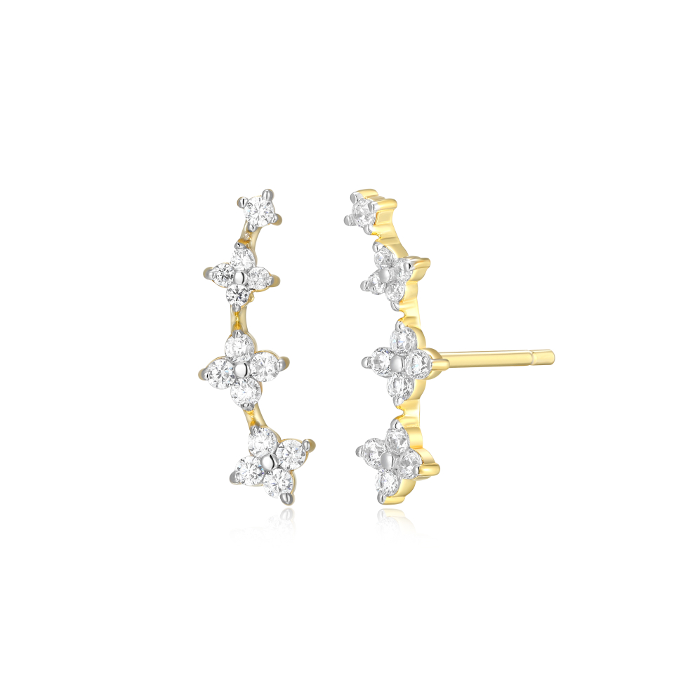 Boucles d'oreilles pour femme en argent 925, 0.10 carat de diamants laboratoires - 32ARFQKH00 - M by Monte Luna