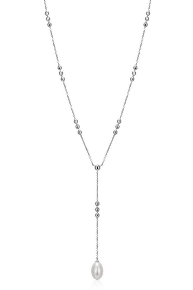 Collier pour femme en argent 925, perle d'eau douce - R0LC054546 - ELLE