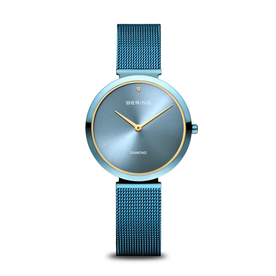 Motnre pour femme en stainless, bracelet de mèche, 3ATM, verre saphir - 18132-CHARITY1 - Bering