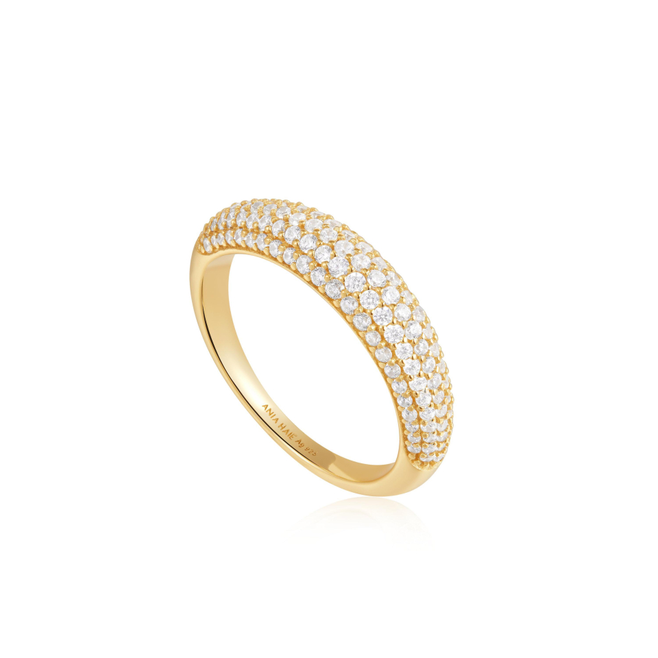 Bague pour femme en argent 925, cubic zirconium - R051-02G - Ania Haie