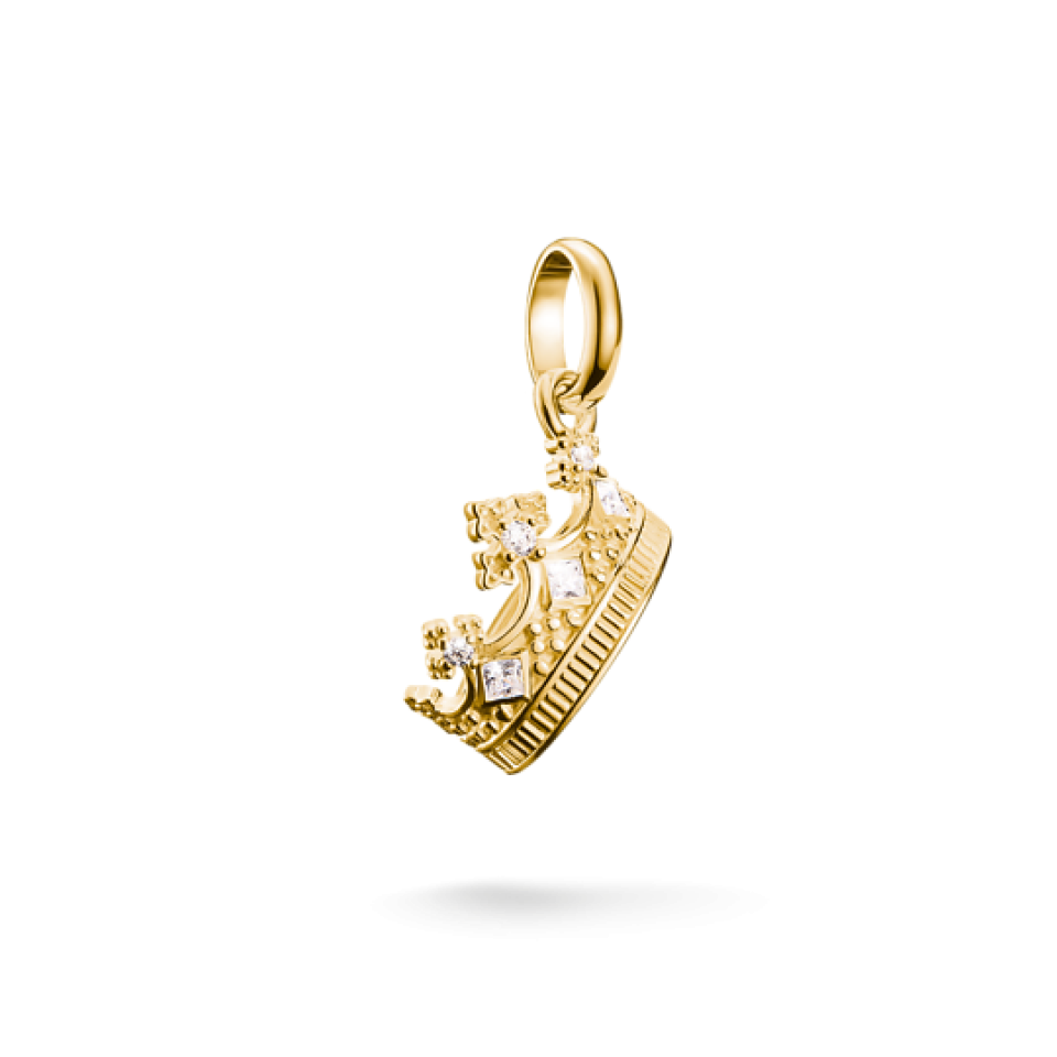 Breloque pour femme en argent 925, cubic zirconium, couronne - CC1247-414-14 - Thomas Sabo
