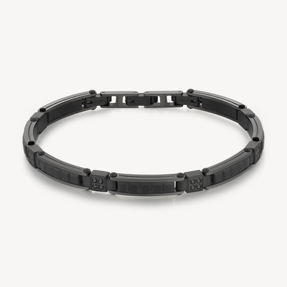 Bracelet pour homme en stainless, cubic zirconium - BBC14 - Brosway