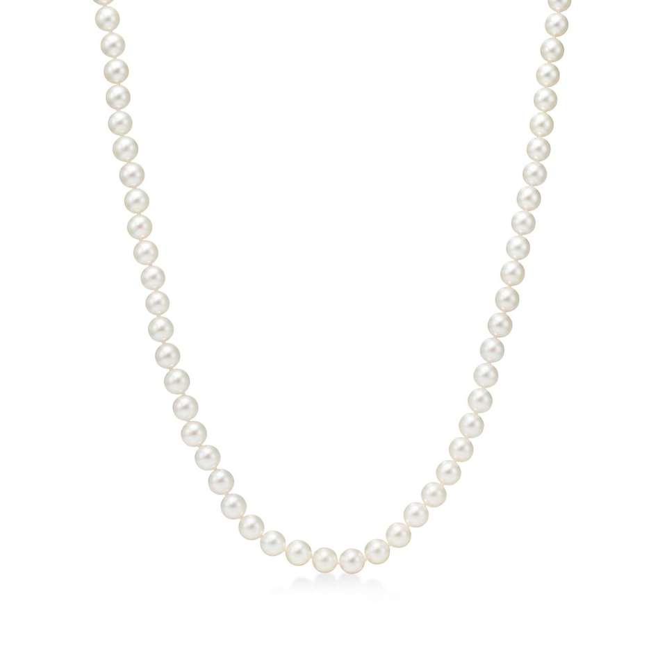 Collier de perles d'eau douce 7-7.5mm pour femme en or 14k - NWK107/16 - Delmar