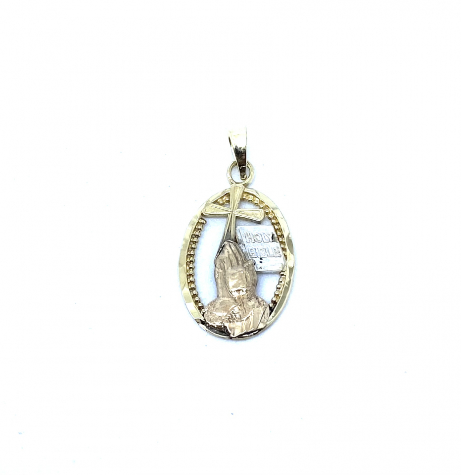Pendentif pour femme en or 10k, religion - PD212 - REC