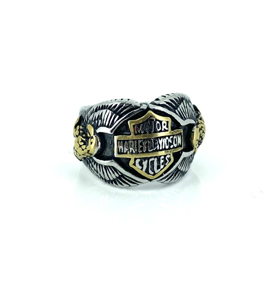 Bague pour homme en stainless, Harley Davidson - HARLEY08 - Nathalie Belanger