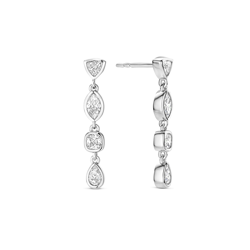 Boucles d'oreilles pour femme en argent 925, cubic zirconium - 78003ZI - Ti Sento Milano