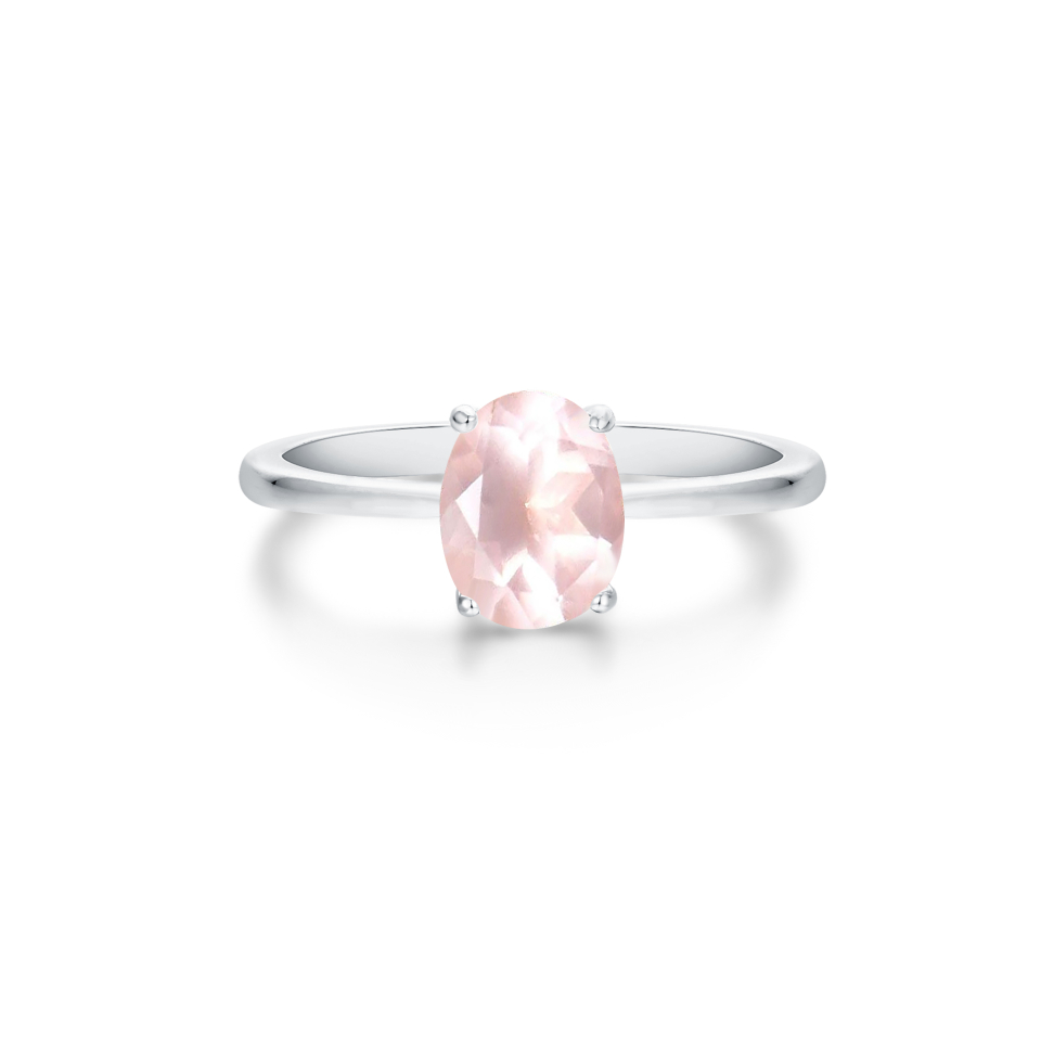 Bague pour femme en argent 925, quartz - ELODIE-S-6 - Pinkalie
