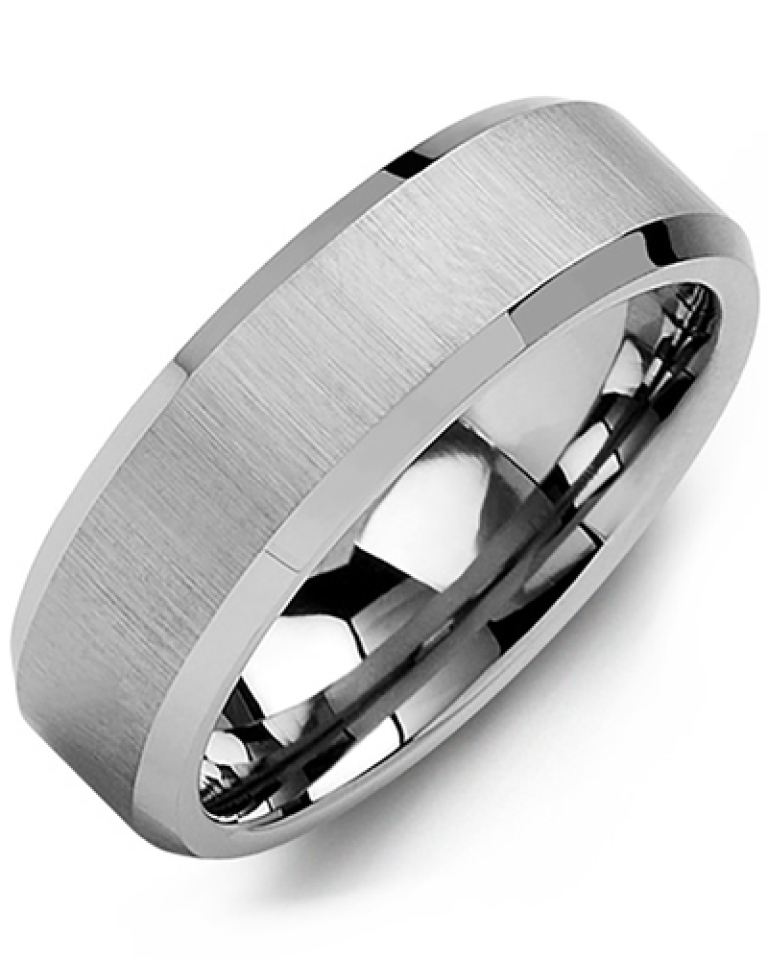Bague pour homme en tungstène - MGB700TT - Madani