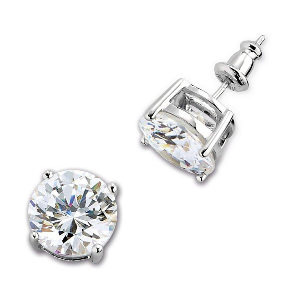 Boucles d'oreilles pour femme en argent 925, cubic zirconium - R2LBDQ0000 - ELLE