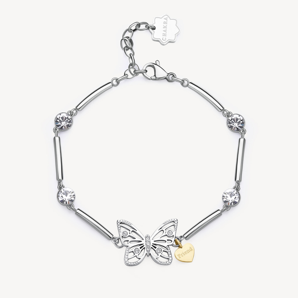 Bracelet pour femme en stainless, cubic zirconium, papillon - BHKB170 - Brosway