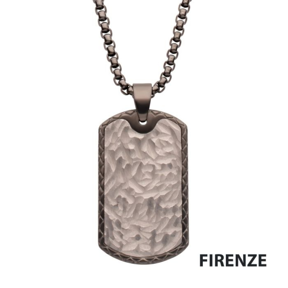 Pendentif pour homme en stainless - SSP662GMNK - Inox