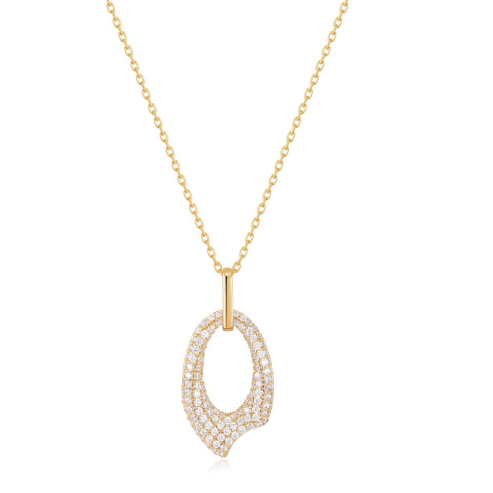 Pendentif pour femme en argent 925, cubic zirconium - N051-02G - Ania Haie