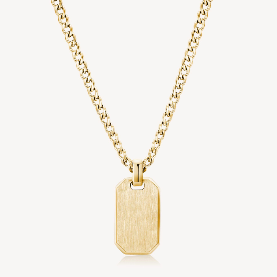 Pendentif pour homme en stainless, plaque - BIK02 - Brosway