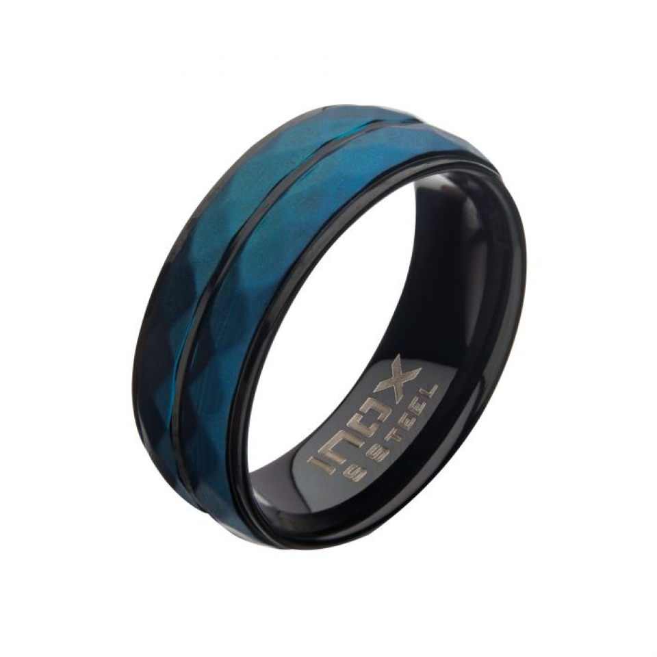 Bague pour homme en stainless - FR098BKB-11 - Inox