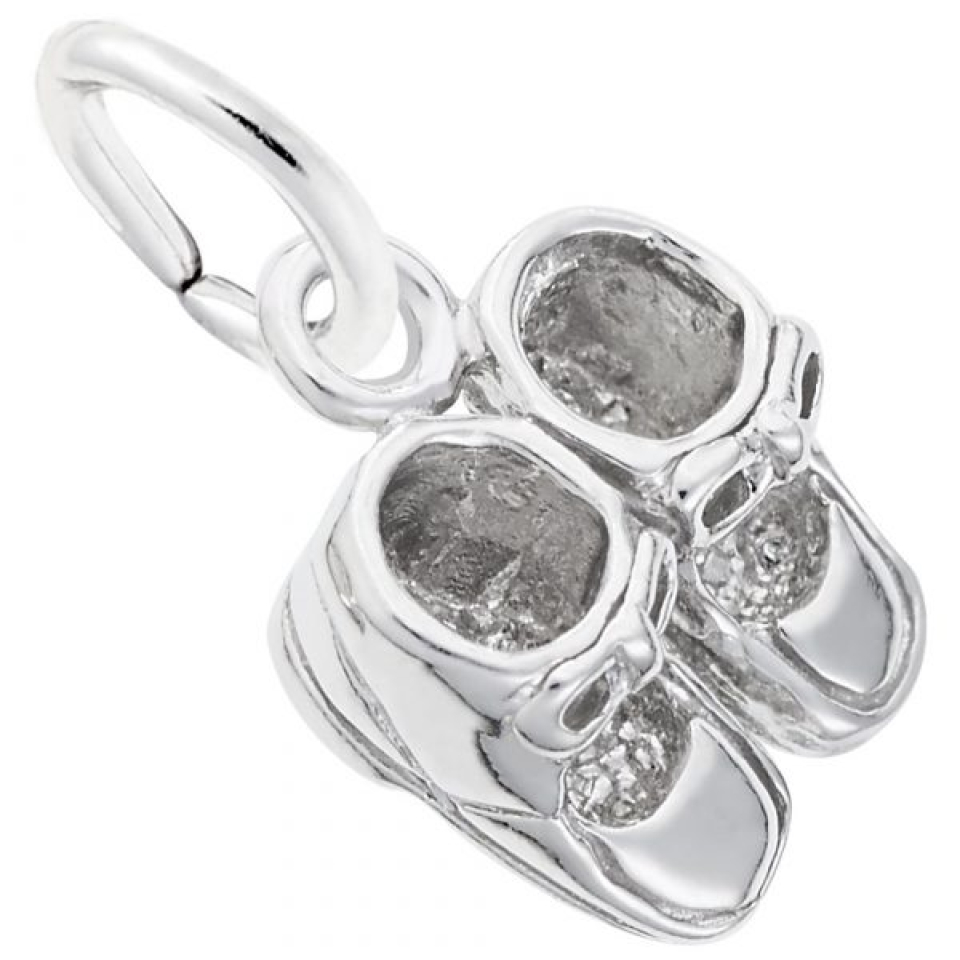 Pendentif en argent 925, souliers de bébé - 10-0516-000 - Rembrandt Charms