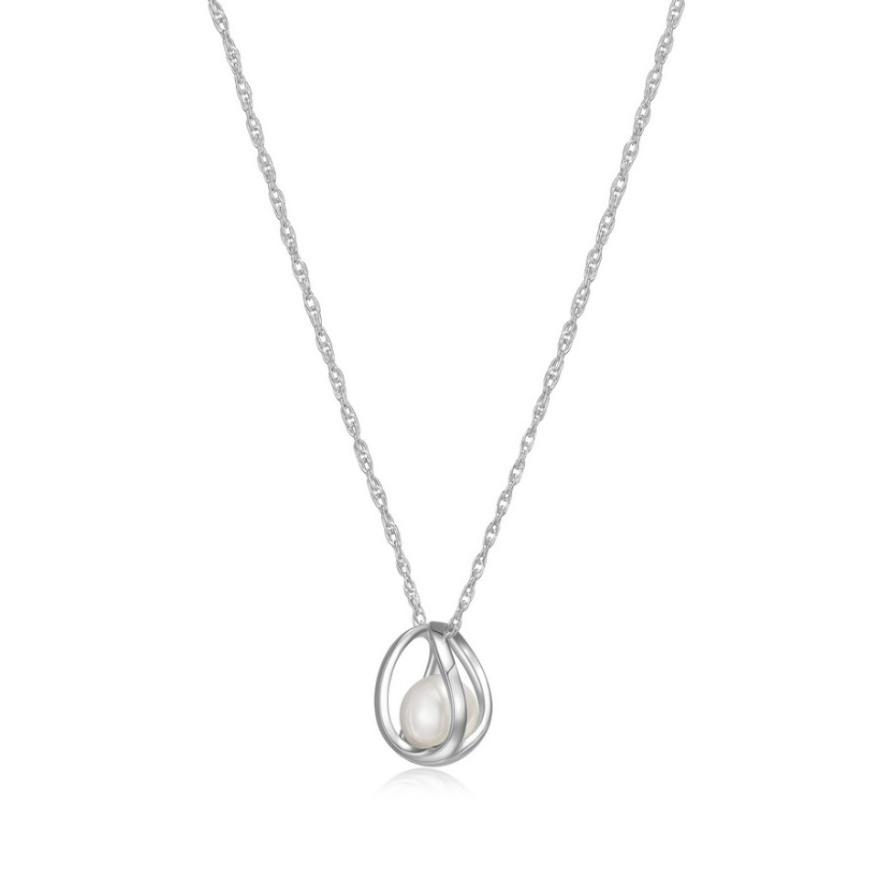 Pendentif pour femme en argent 925, perle