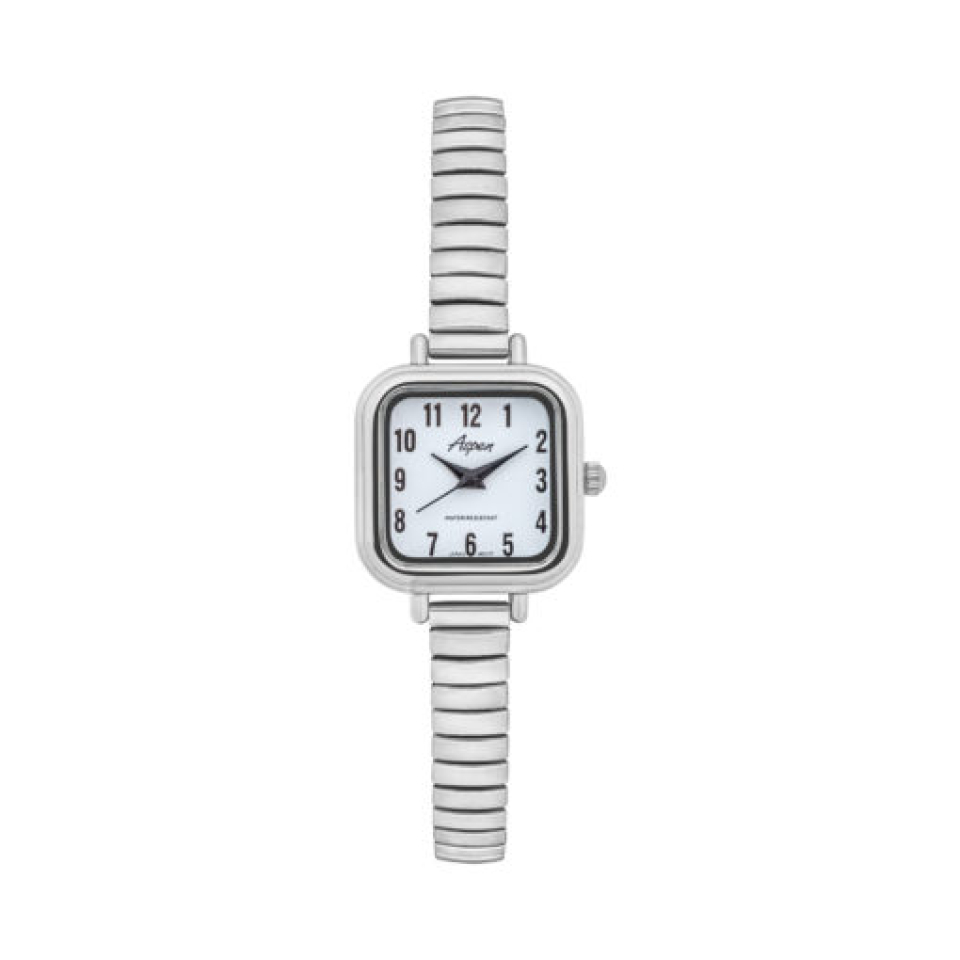 Montre carrée pour femme, bracelet élastique - AP2065 - Aspen